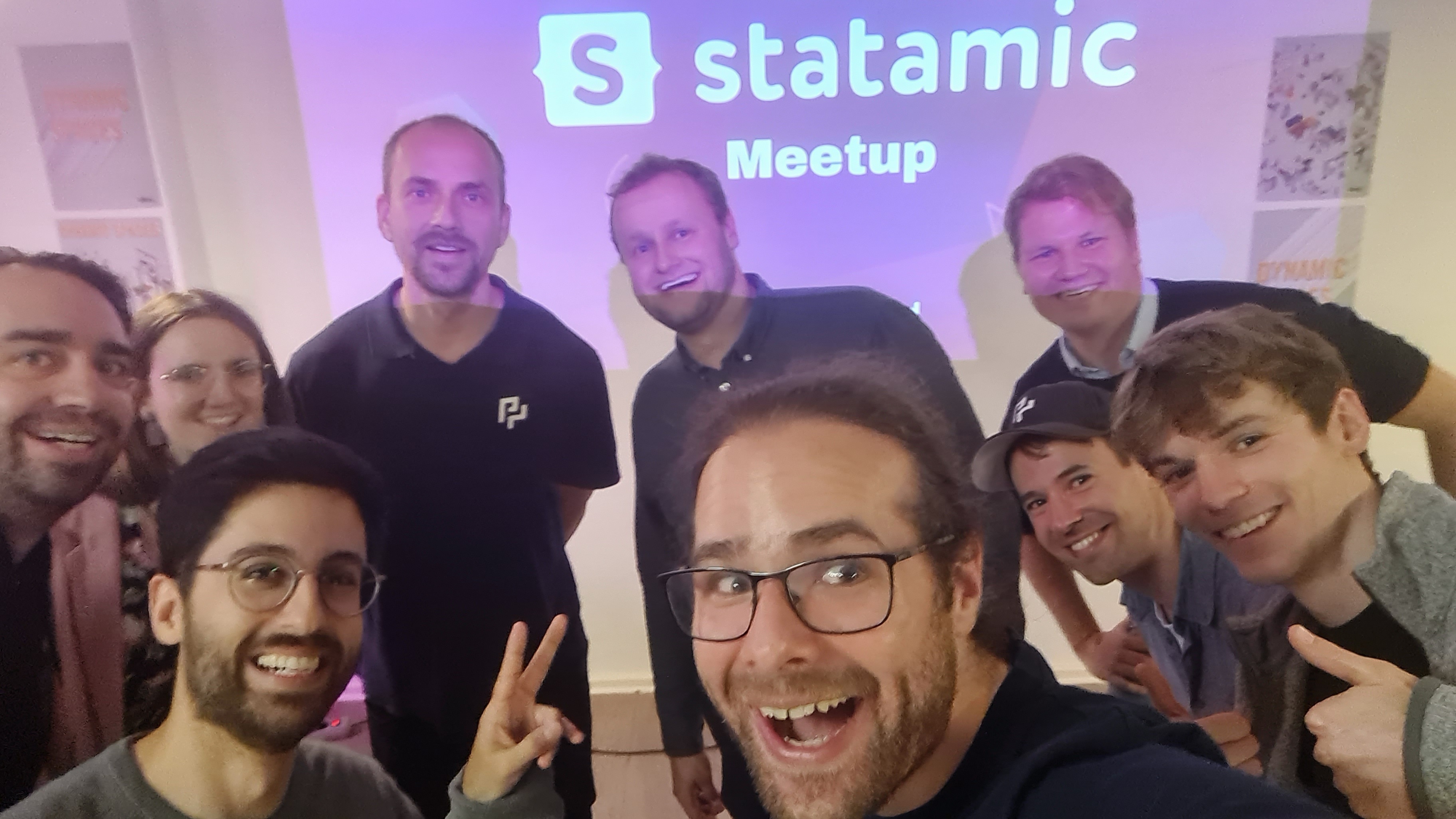 Abschluss-Selfie beim Statamic-Meetup in Berlin